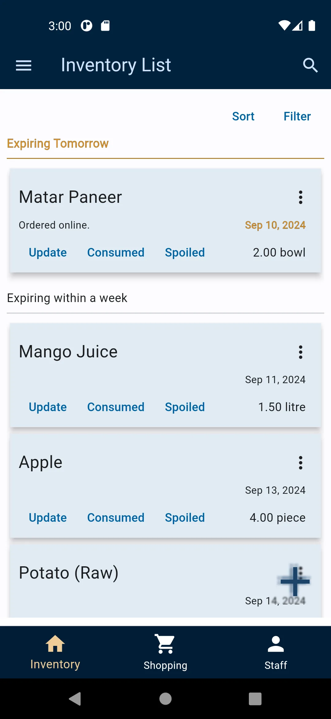 Home Maker — inventory management